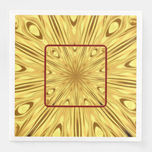 Dramatic Tablescape Detail: Gilded Zenith Opulent  Napkin