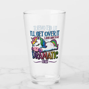 Dramatic Unicorn Glass