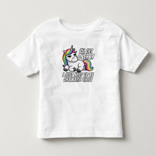 Dramatic Unicorn Overcoming in Style Toddler T-shirt