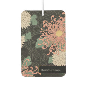 Dramatic Vintage Japanese Chrysanthemum Floral  Air Freshener