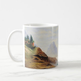 Dramatic Waves Pound a Rocky Coast Coffee Mug