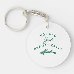 Dramatically Reflective Mood Keychain