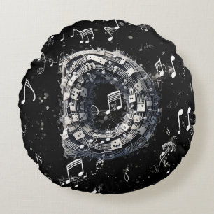 Dramatique Black Musical Papa Coussin rond de coto