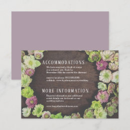 DRAMATIQUE Garden Hellebore Détails Carte de boîti