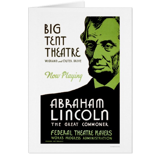 Drame d'Abraham Lincoln WPA 1936 (Devant)