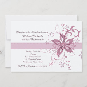 Drame et Fanfare Mauve Invitation