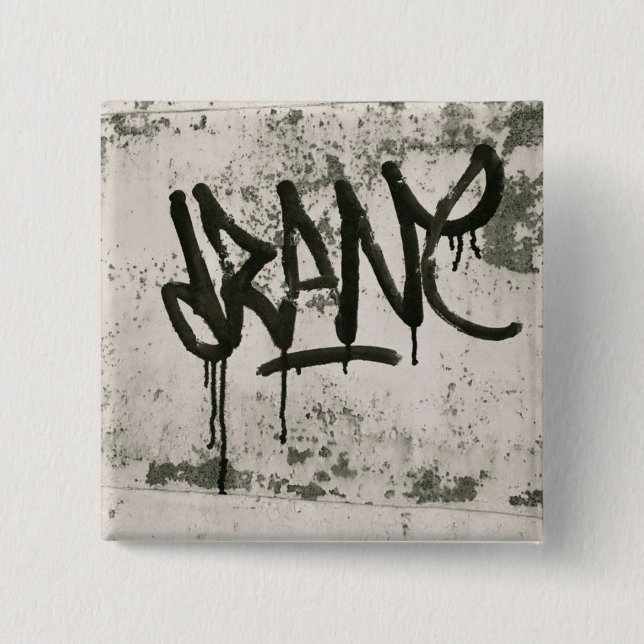 Drane 2 Inch Square Button (Front)