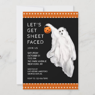 Drank Funny Adult Halloween Ghost Party Invitation