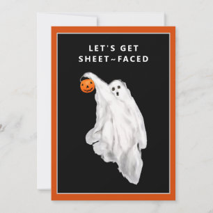 Drank Funny Adult Halloween Ghost Party Invitation