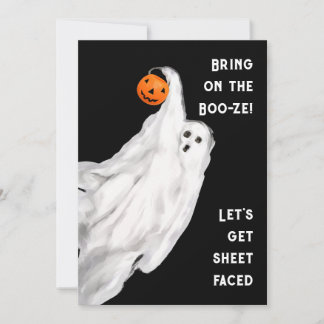 Drank Funny Adult Halloween Ghost Party Invitation