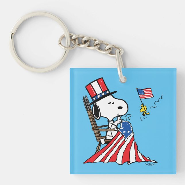 Drapeau 4 juillet à coudre Snoopy (Devant)