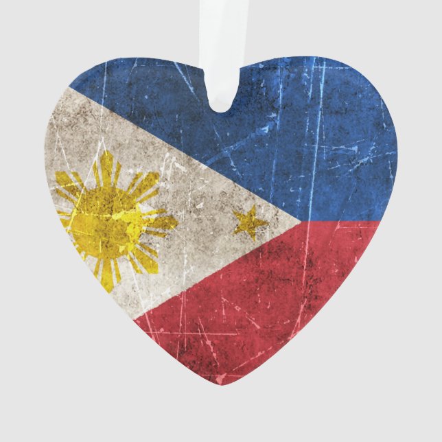 Drapeau âgé et rayé de cru de Philippines (dos)