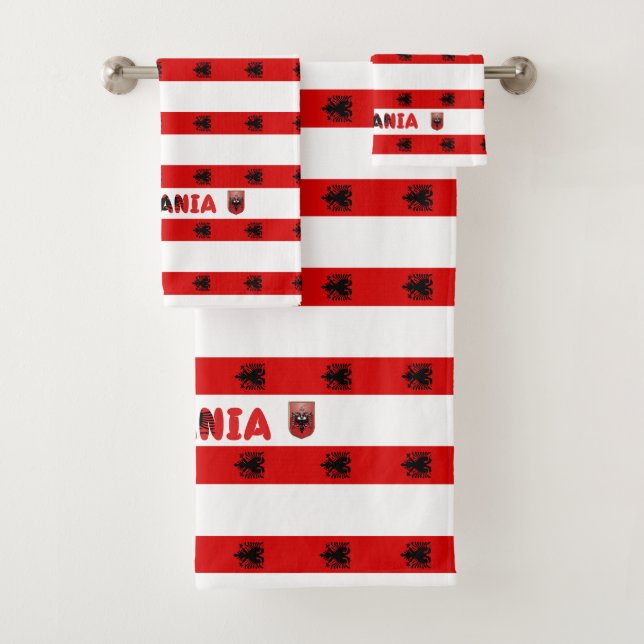 Drapeau albanais (En situation)