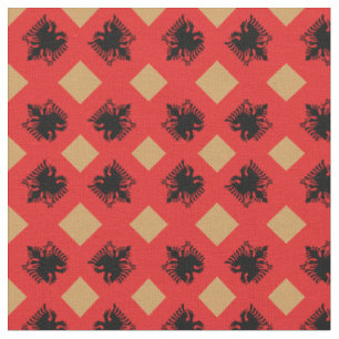 Drapeau albanais et tissu tendance albanais