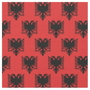 Drapeau albanais et tissu tendance albanais