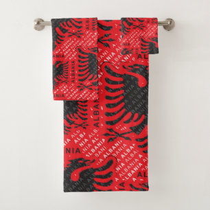 Drapeau albanais motif 2