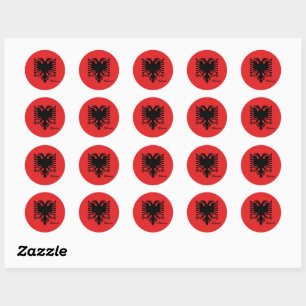 Drapeau albanais & stickers mode Albanie/ventilate