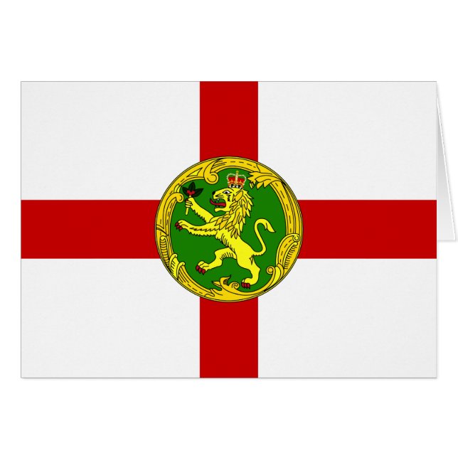 Drapeau alderney patriotique (Devant horizontal)