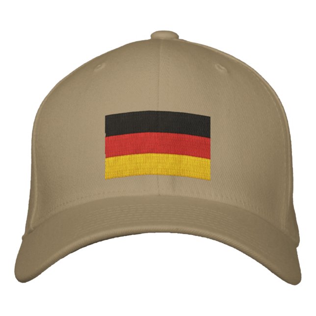 Drapeau allemand Casquette brodé (Devant)