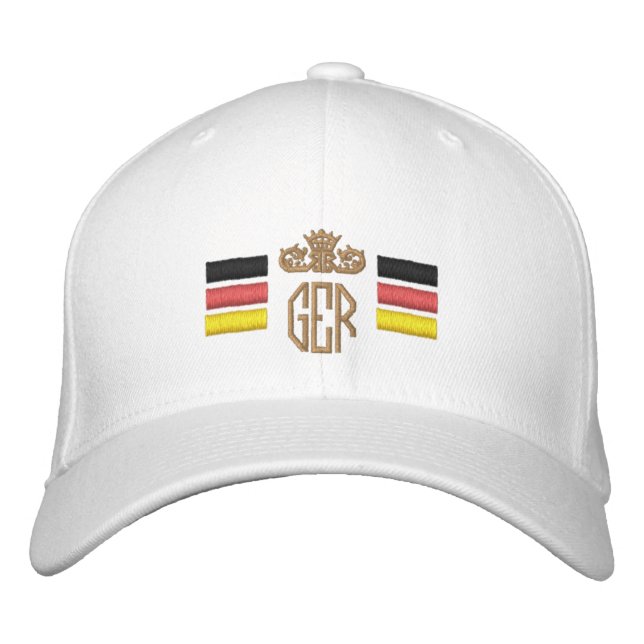 Drapeau allemand Casquette de baseball brodé (Devant)