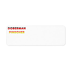 drapeau allemand dans le nom de doberman pinscher