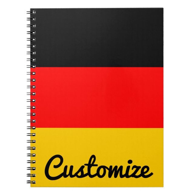 Drapeau allemand Deutsche Flagge Carnet personnali (Devant)