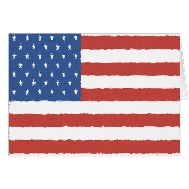 Drapeau américain (Devant Horizontal)