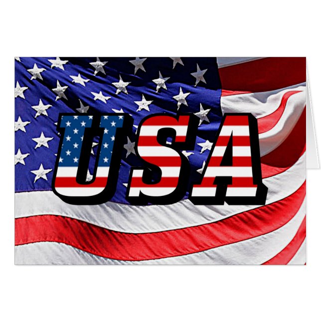 Drapeau américain (Devant Horizontal)