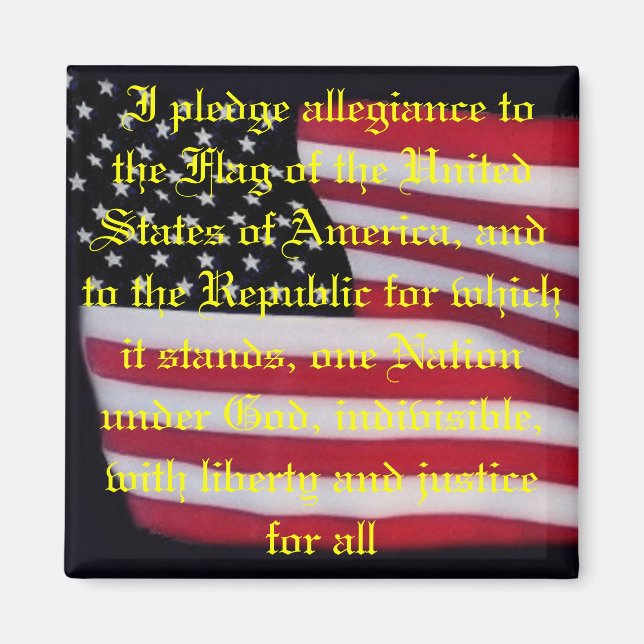 Drapeau américain avec aimant de gage (Devant)