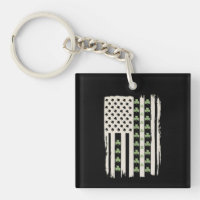 Drapeau américain avec Shamrocks pour St patrick