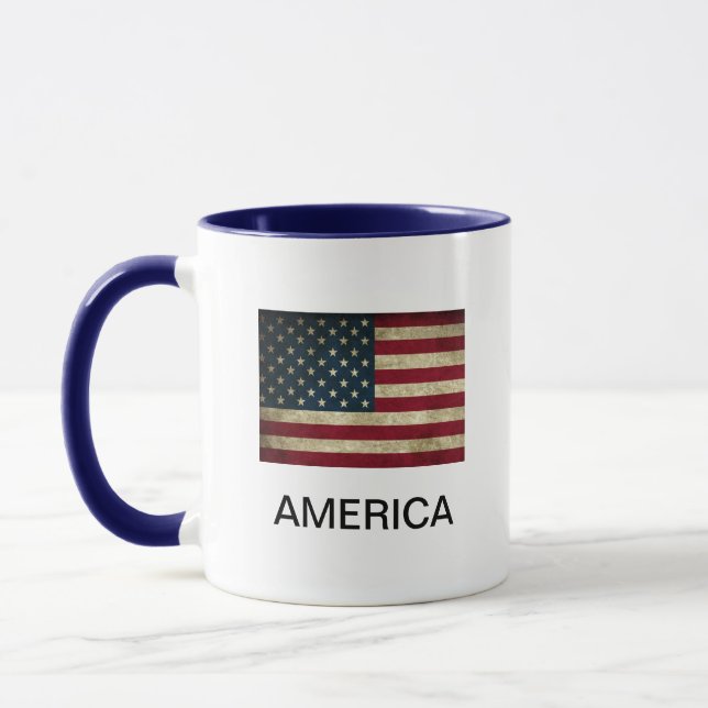 Drapeau américain café Mug (Gauche)