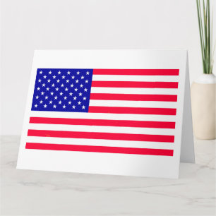 Drapeau américain Carte de voeux pliée