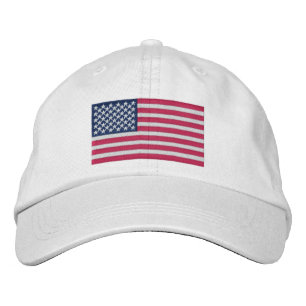 Drapeau américain casquette brodé