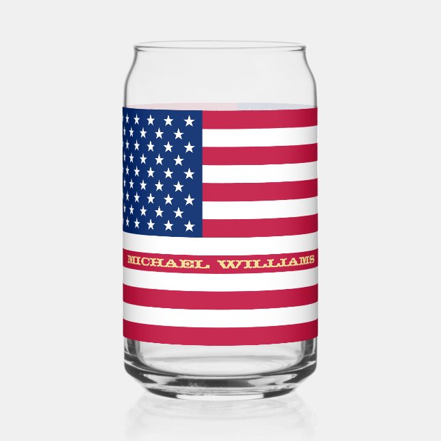 Drapeau américain cool Patriotique États-Unis Bois (Recto)