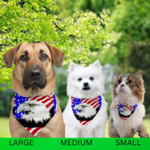 Drapeau américain d'aigle rouge blanc et bleu