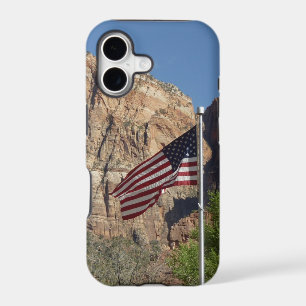 Drapeau américain dans le parc national de Zion I