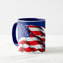Drapeau américain de café Mug