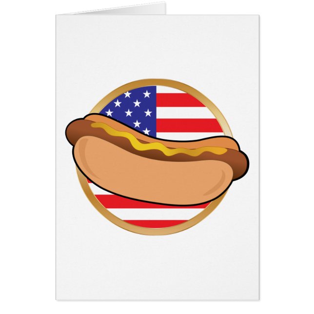 Drapeau américain de hot-dog (Devant)