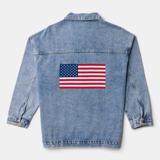 Drapeau américain Denim Veste - Patriotique (Verso)