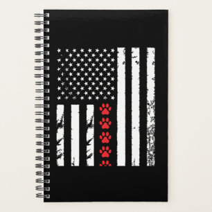 Drapeau américain Dog Paw