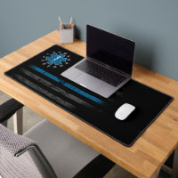 Drapeau américain EMT Paramètre Blue Line Desk Mat