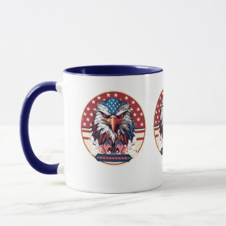 Drapeau américain en céramique Mug