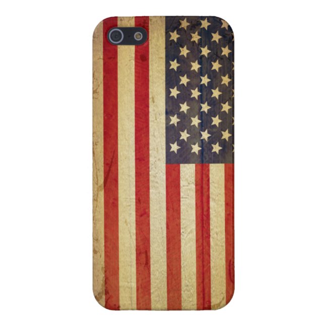 Drapeau américain iPhone 5 Coque (Dos)