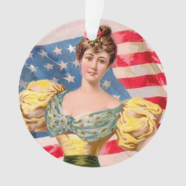 Drapeau américain Lady Liberty Independence (devant)