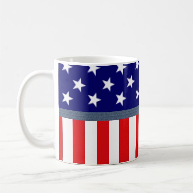Drapeau américain Mug (Gauche)