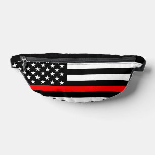 Drapeau américain noir et blanc mince rouge déco s