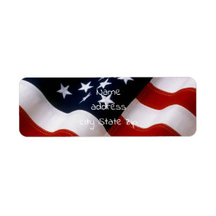 Drapeau américain onduleux