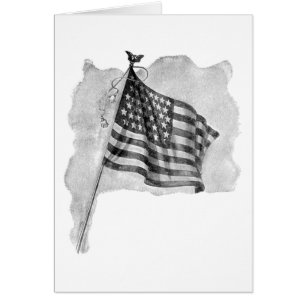 Drapeau américain Patriotic Vintage Art