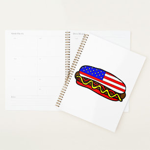 Drapeau américain patriotique Hot Dog