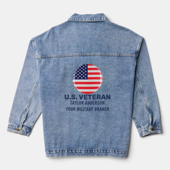 Drapeau américain patriotique personnalisé D (Verso)